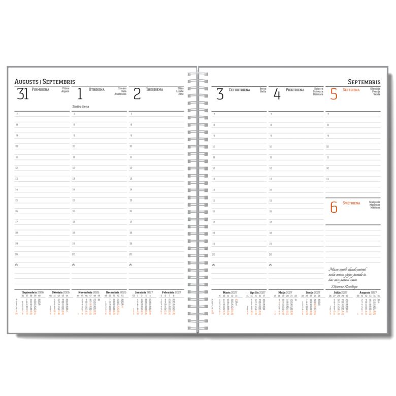 Pedagoga plānotājs «GLOBAL» (a4, spirālēts sējums)