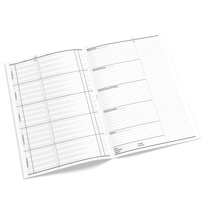 Skolēnu dienasgrāmatas (nogriežams stundu saraksts)