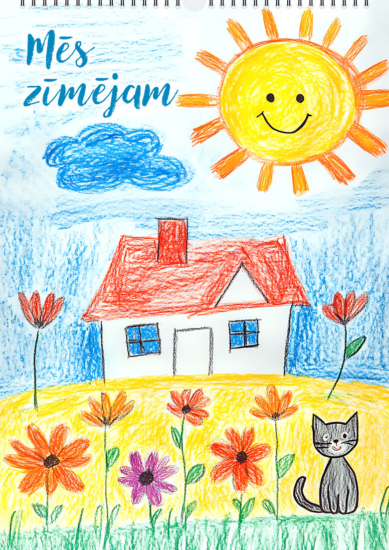 Sienas kalendārs «Mēs zīmējam» 2025./2026.