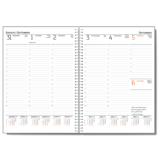 Pedagoga plānotājs «GLOBAL» (a4, spirālēts sējums)